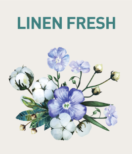 Vůně Linen Fresh - Bílé a fialové květy